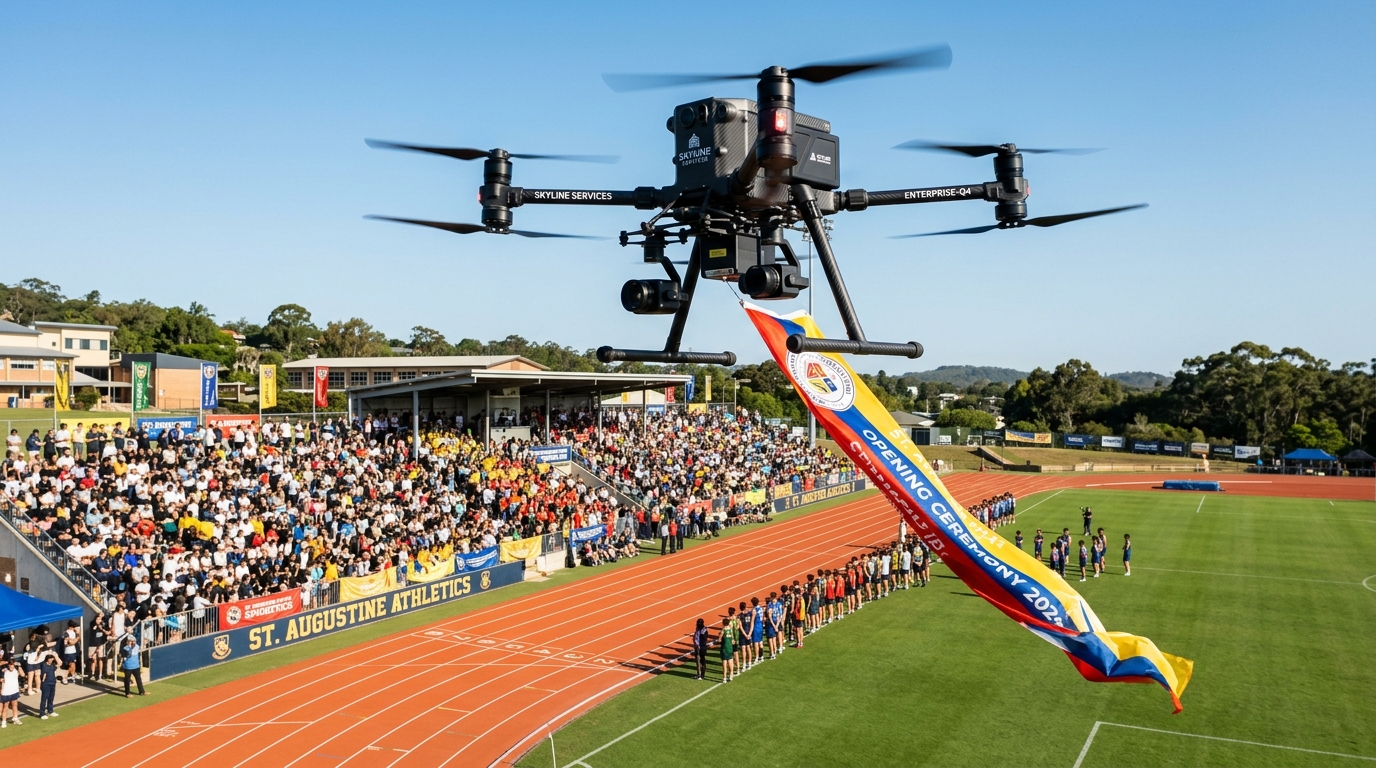 Golden Wings Drone Aerial View
